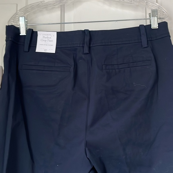 NWT Talbots Perfect Crop Pant, Navy, Size 12 - Picture 4 of 9